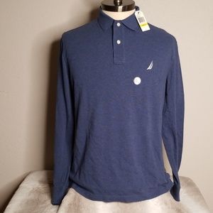NWT Nautica Men's Classic Fit Long Sleeve Polo